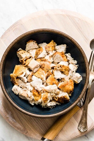 Oven-Baked Bone-In Chicken Breast in a bowl